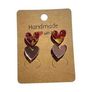 Confetti Bloom Acrylic Stud Earrings, 2 Pairs